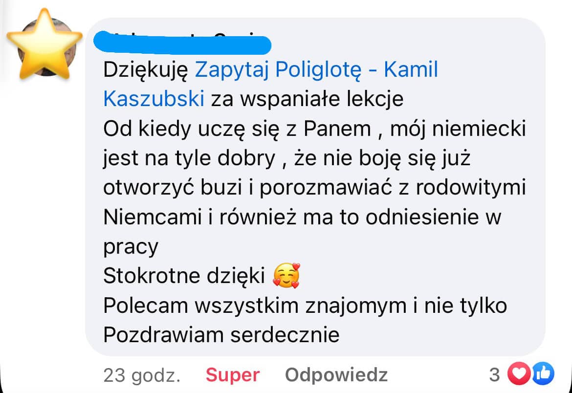 Opinia kursanta