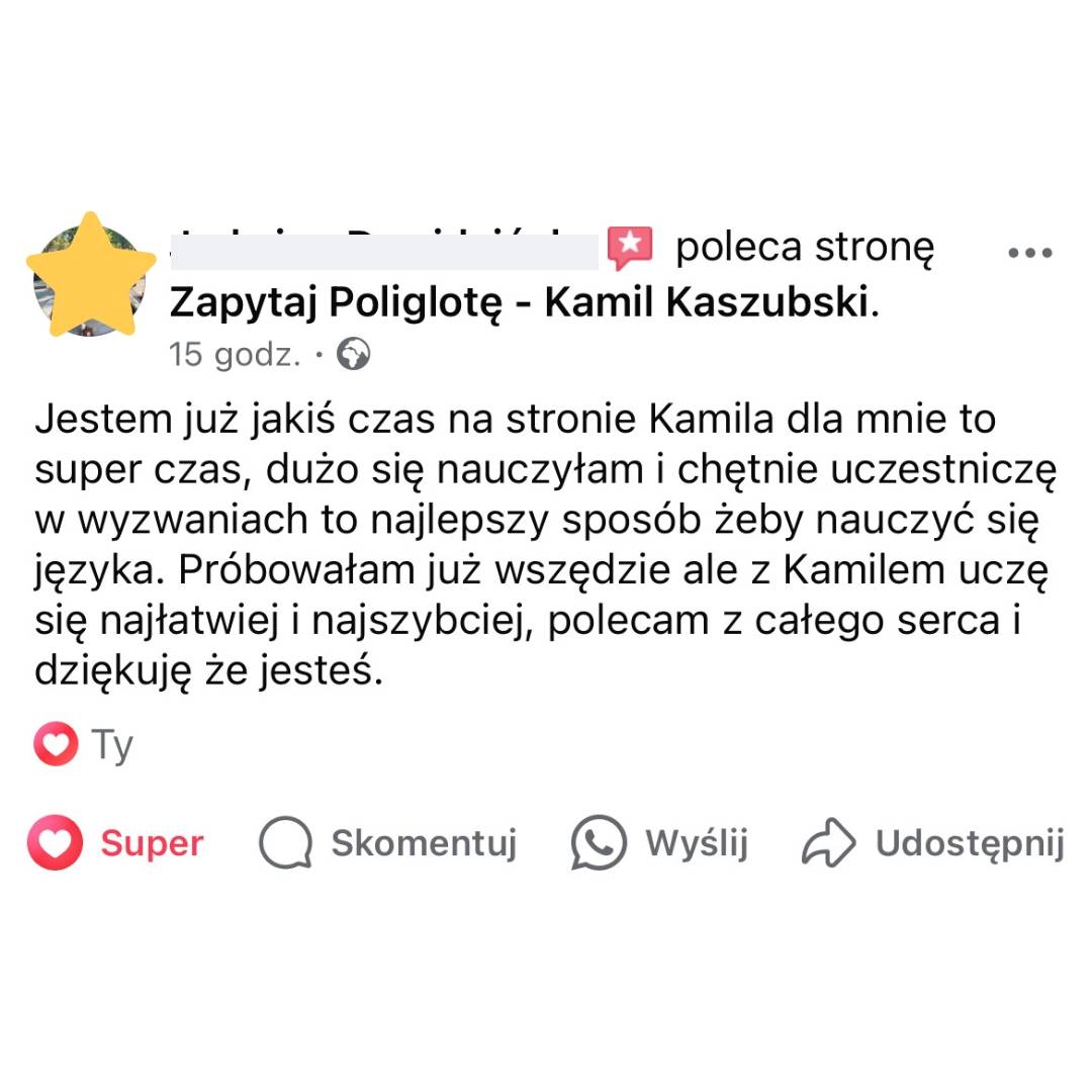 Opinia uczestnika