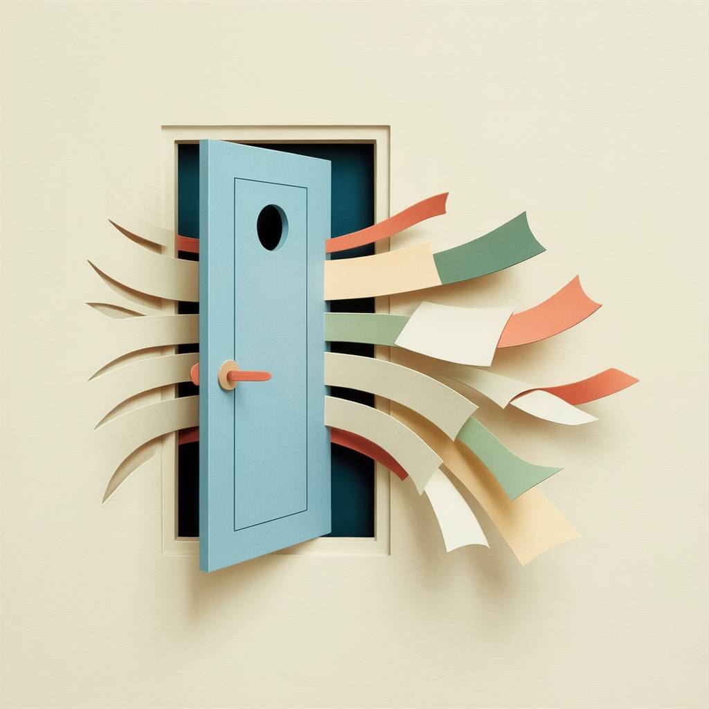 Illustration representing shadow AI use inside a company — employees using unapproved AI tools without policy or oversight
