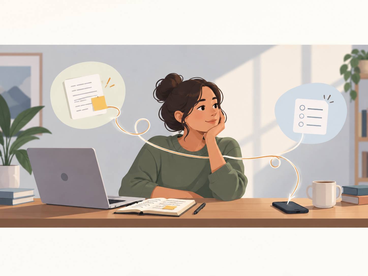 From Unfinished Thoughts to Next Tasks