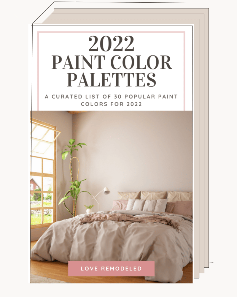 2022 Paint Color Palettes