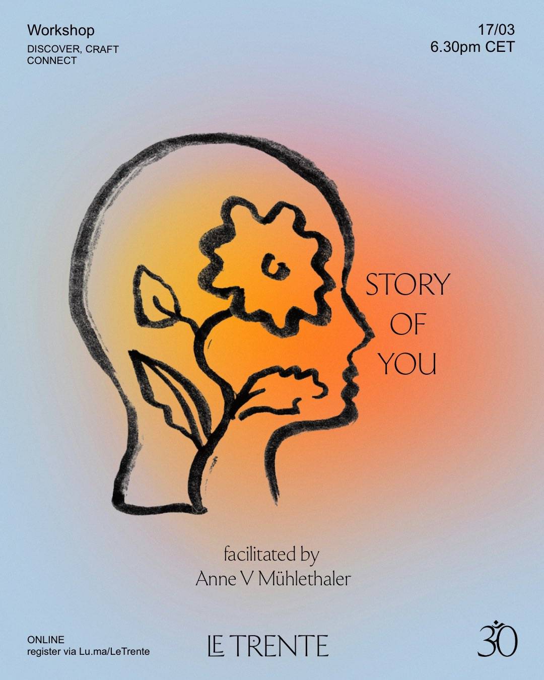 Story of You, an upcoming workshop by Anne V Muhlethaler 
