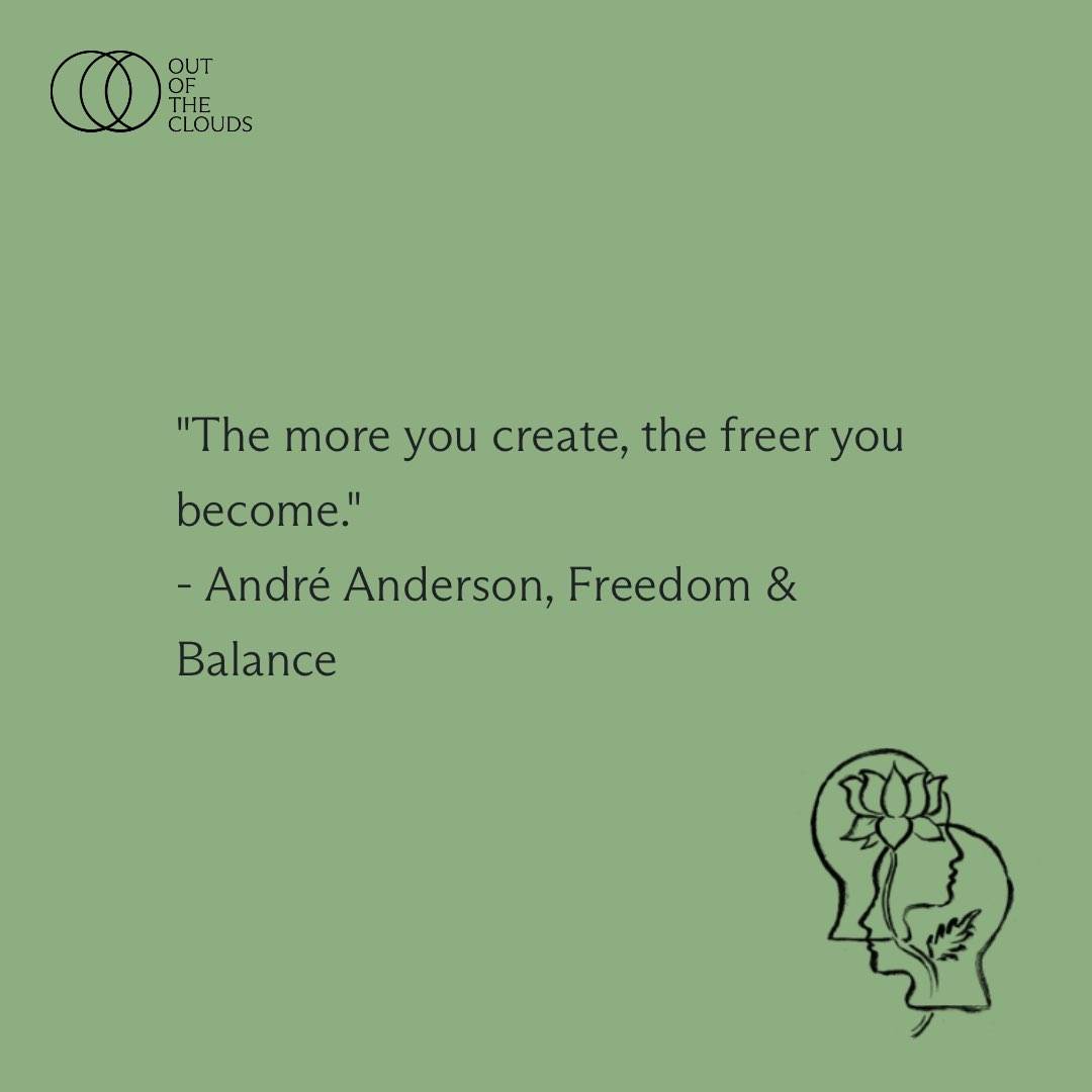A quote from André Anderson, guest on Out of the Clouds, the podcast