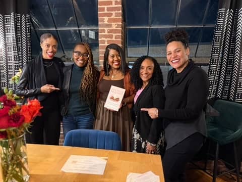 Anika Apple and friends at the Healing Is Required Book Launch
