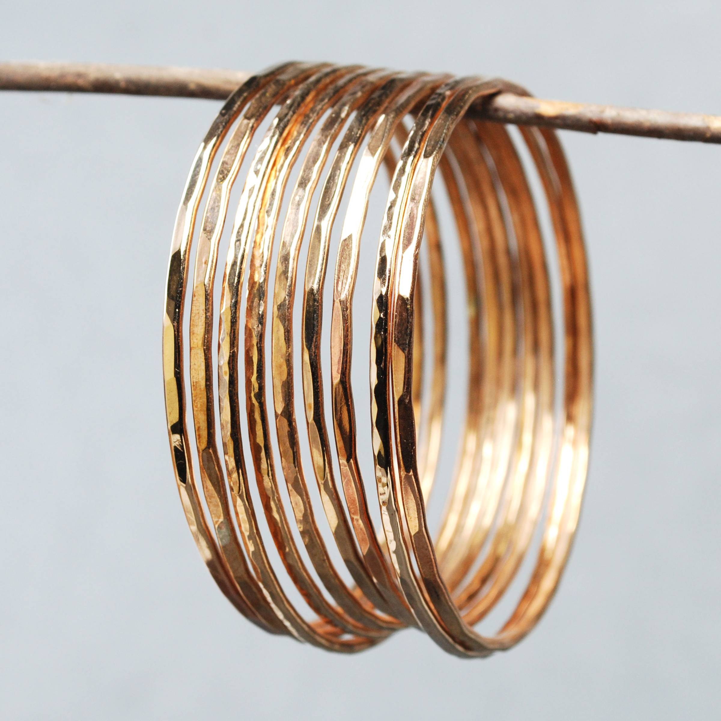 Group of bronze bangles