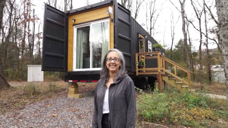 Container Cabin in a Tiny House Village & More