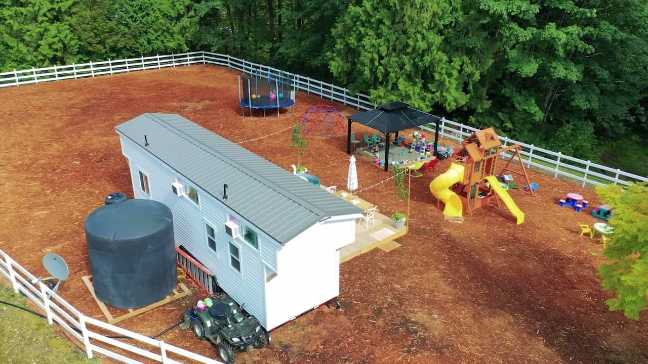 Family Tiny House with Their Own Playground!