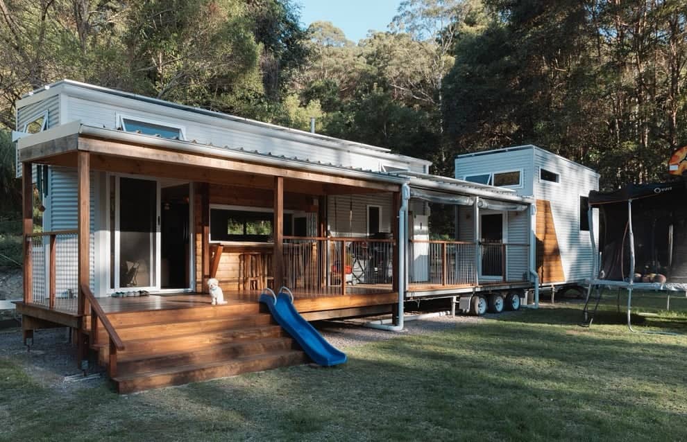 Family's Interconnected Tiny Homes