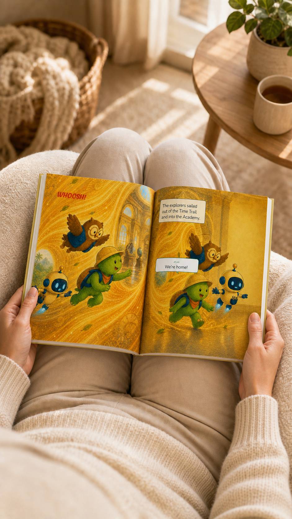 Book cover for The Footprint Lost in Time: A Read-Together Dinosaur Mystery.