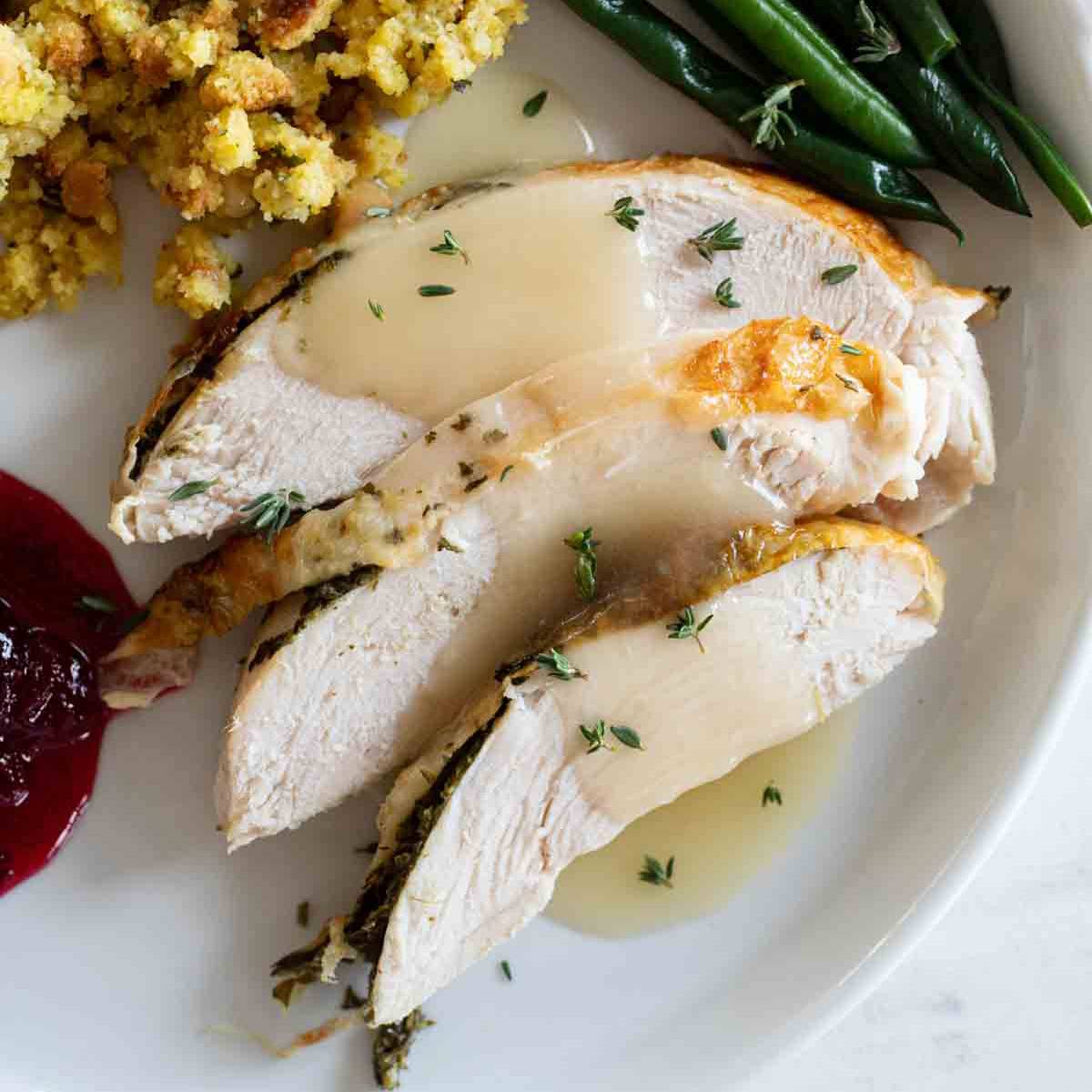 Roast Turkey Breast with Herbed Butter