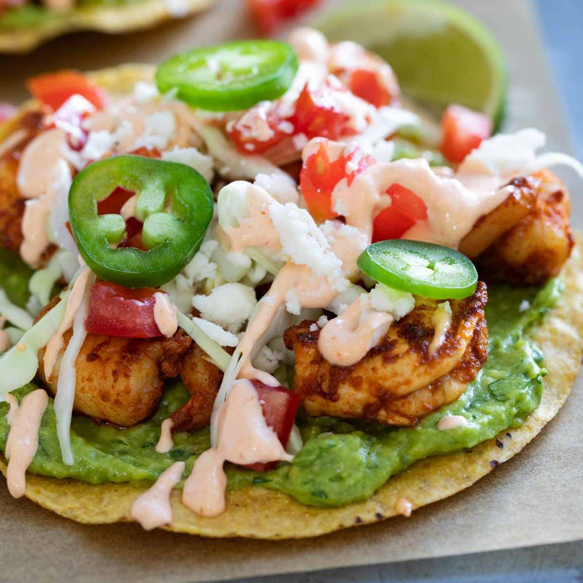 Shrimp Tostadas