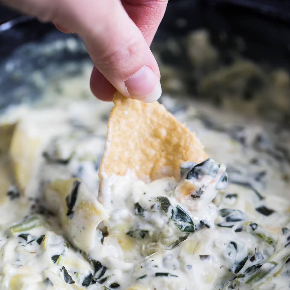 Crockpot Spinach Artichoke Dip