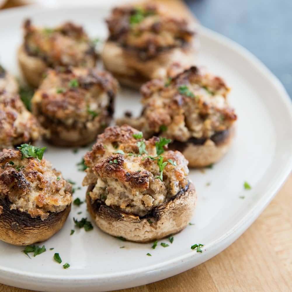 Sausage Stuffed Mushrooms