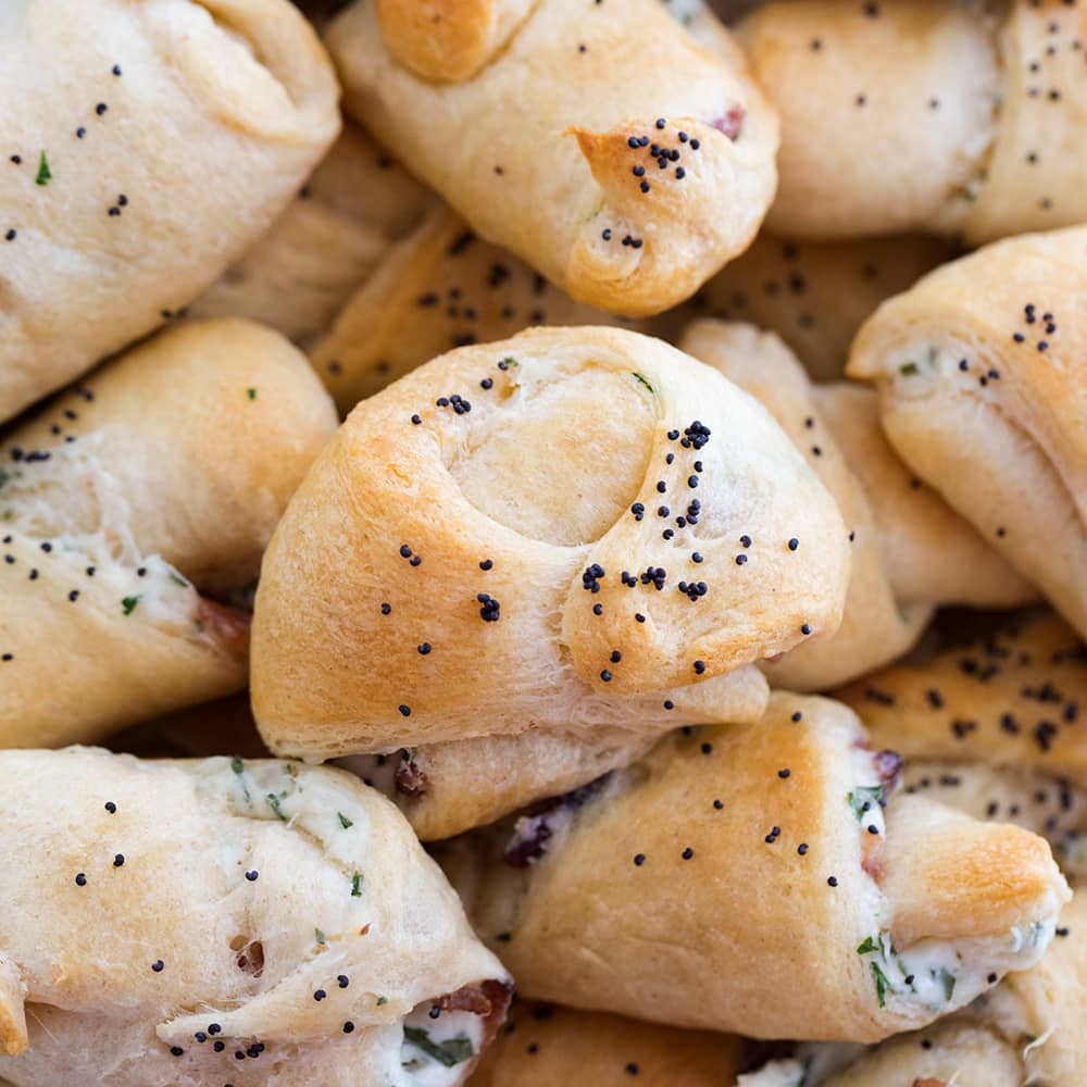 Bacon and Cream Cheese Crescent Appetizers