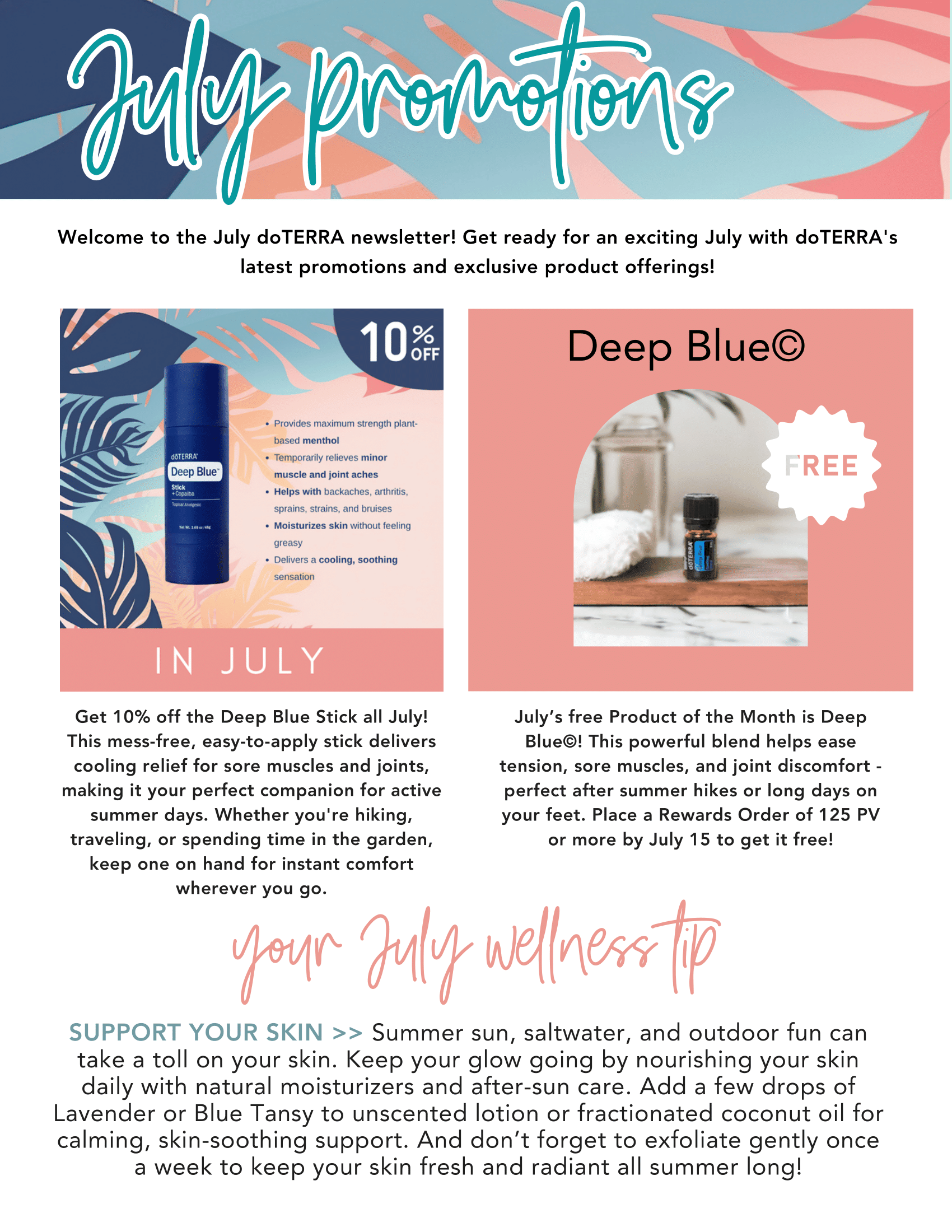 July promo- Deep Blue