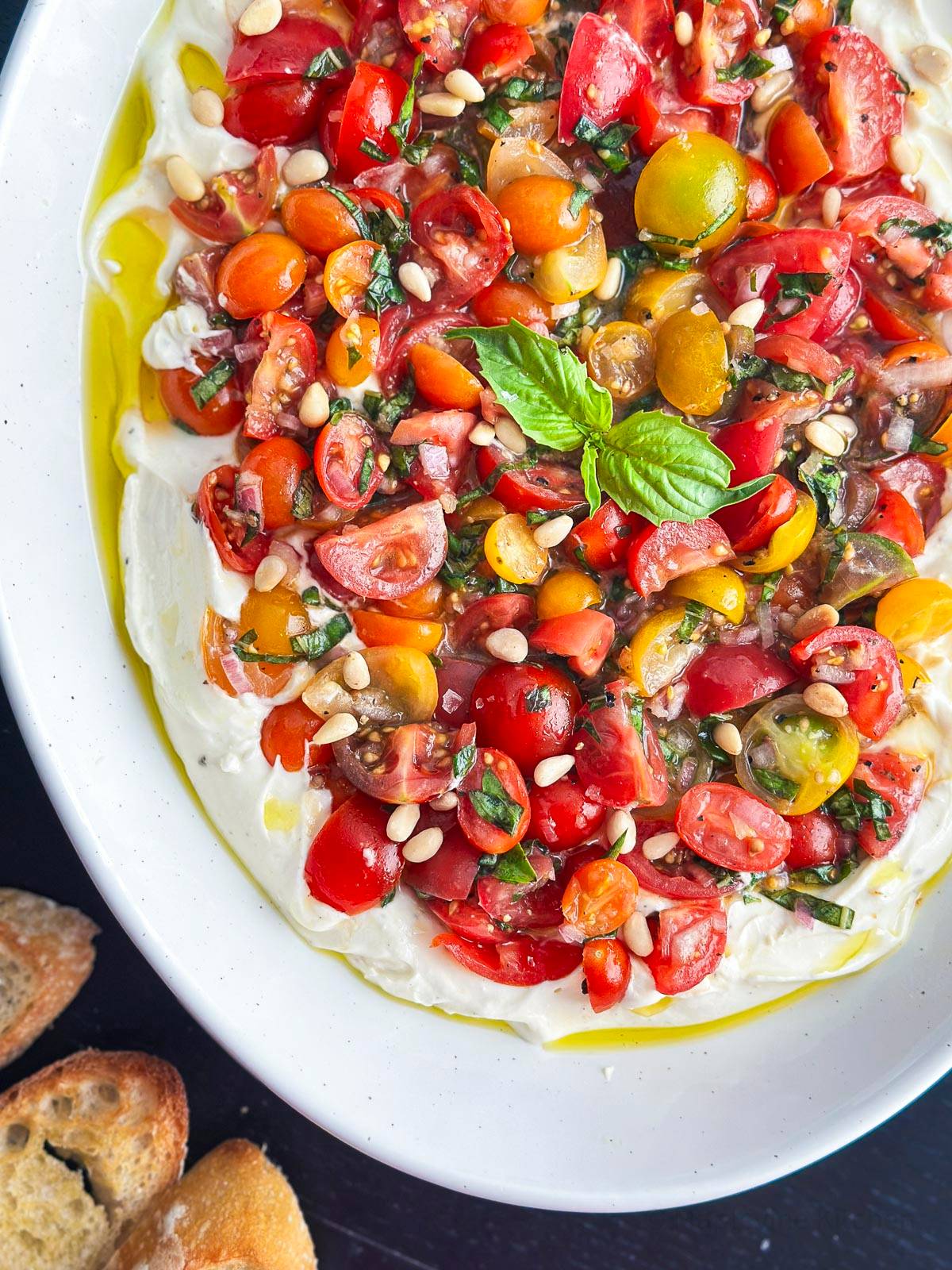 Tomato bruschetta dip