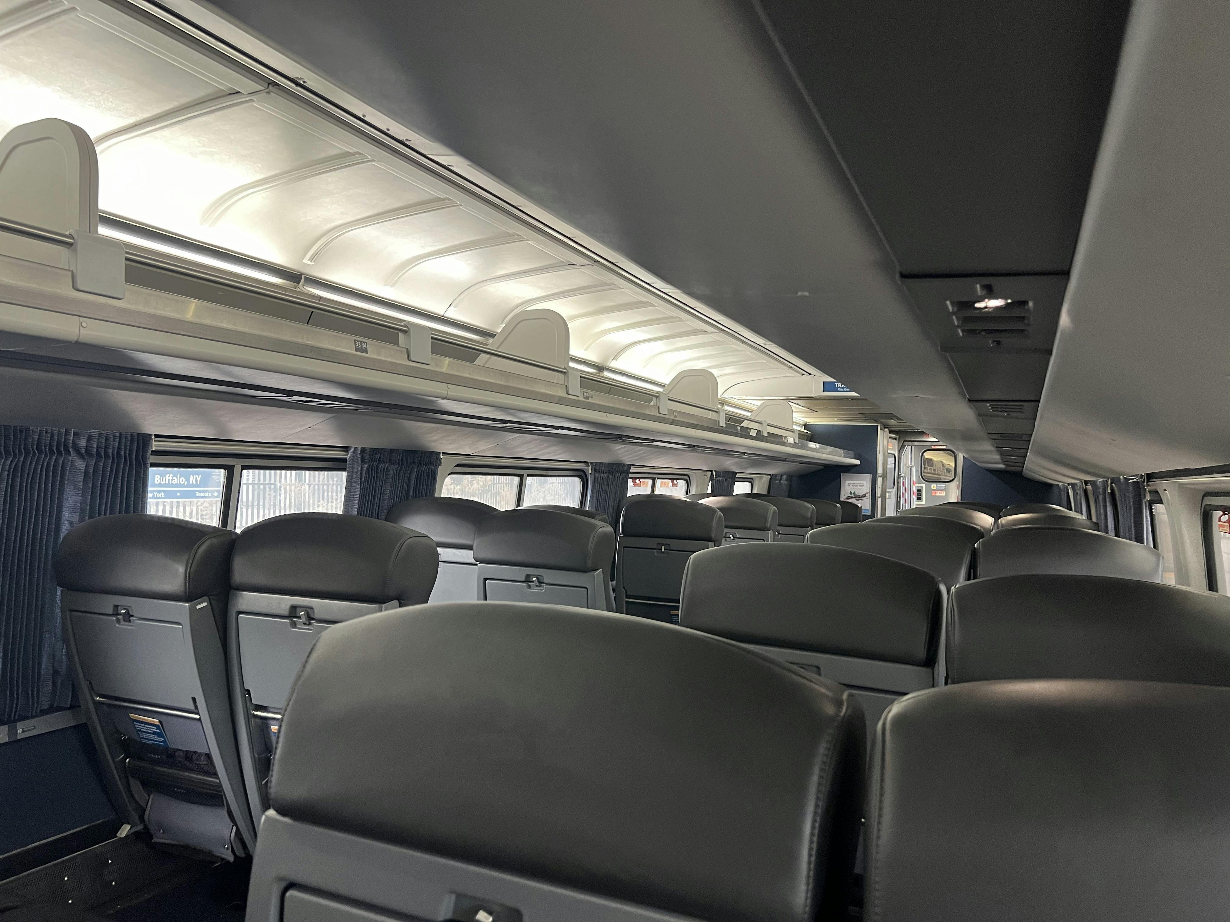 Amtrak coach seats