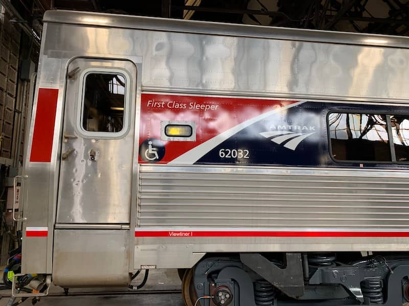 A view of an updated sleeper car