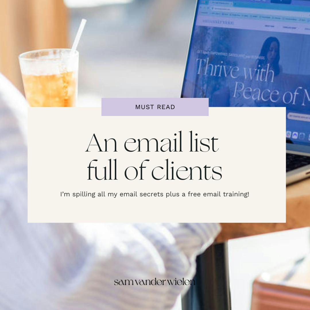 an email list full of clients