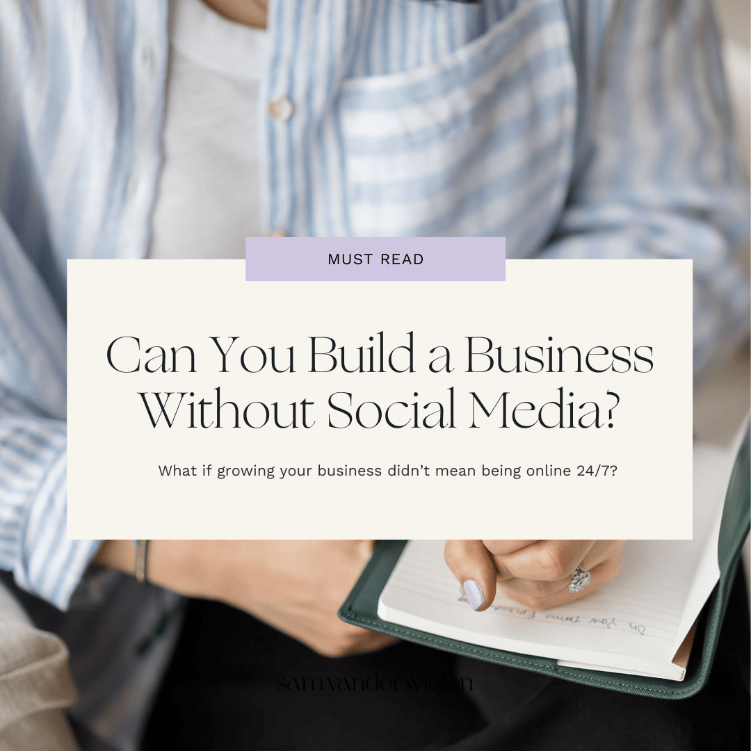 can you build a business without social media