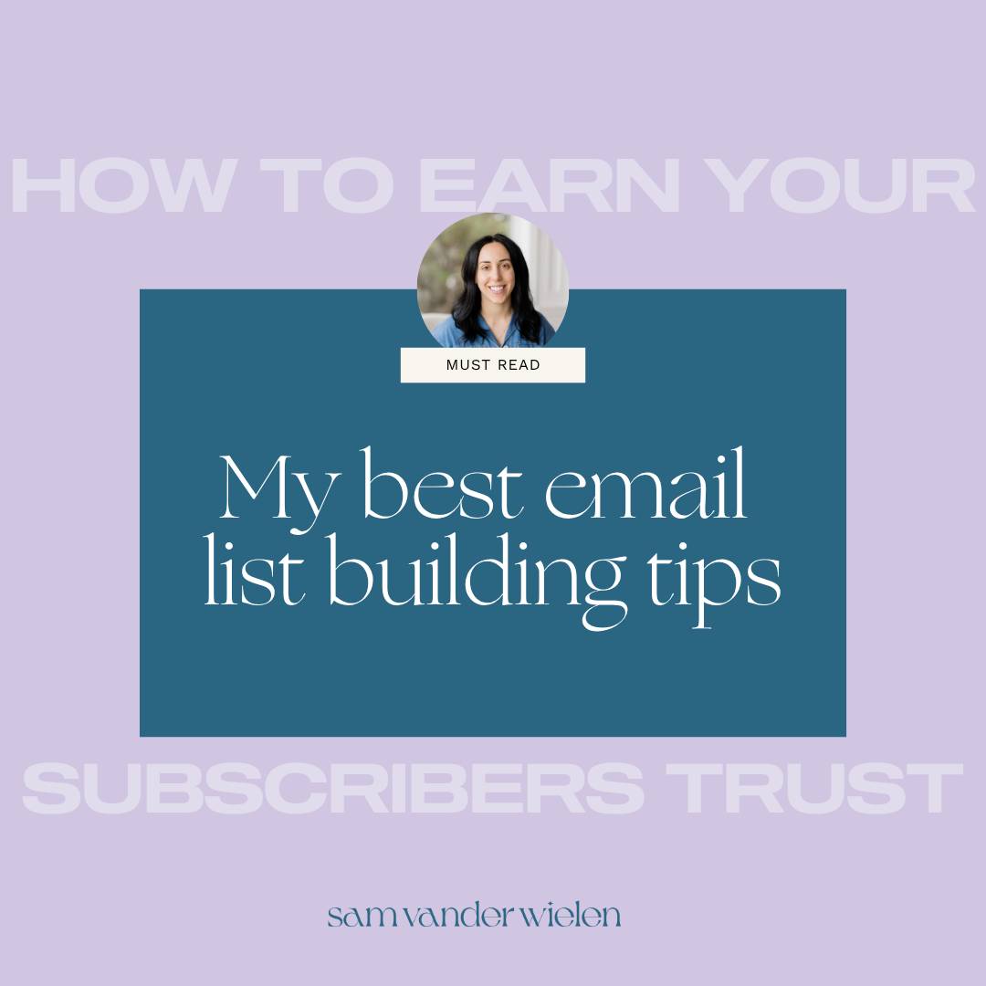 my best email list building tips