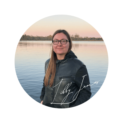 Girl by a lake