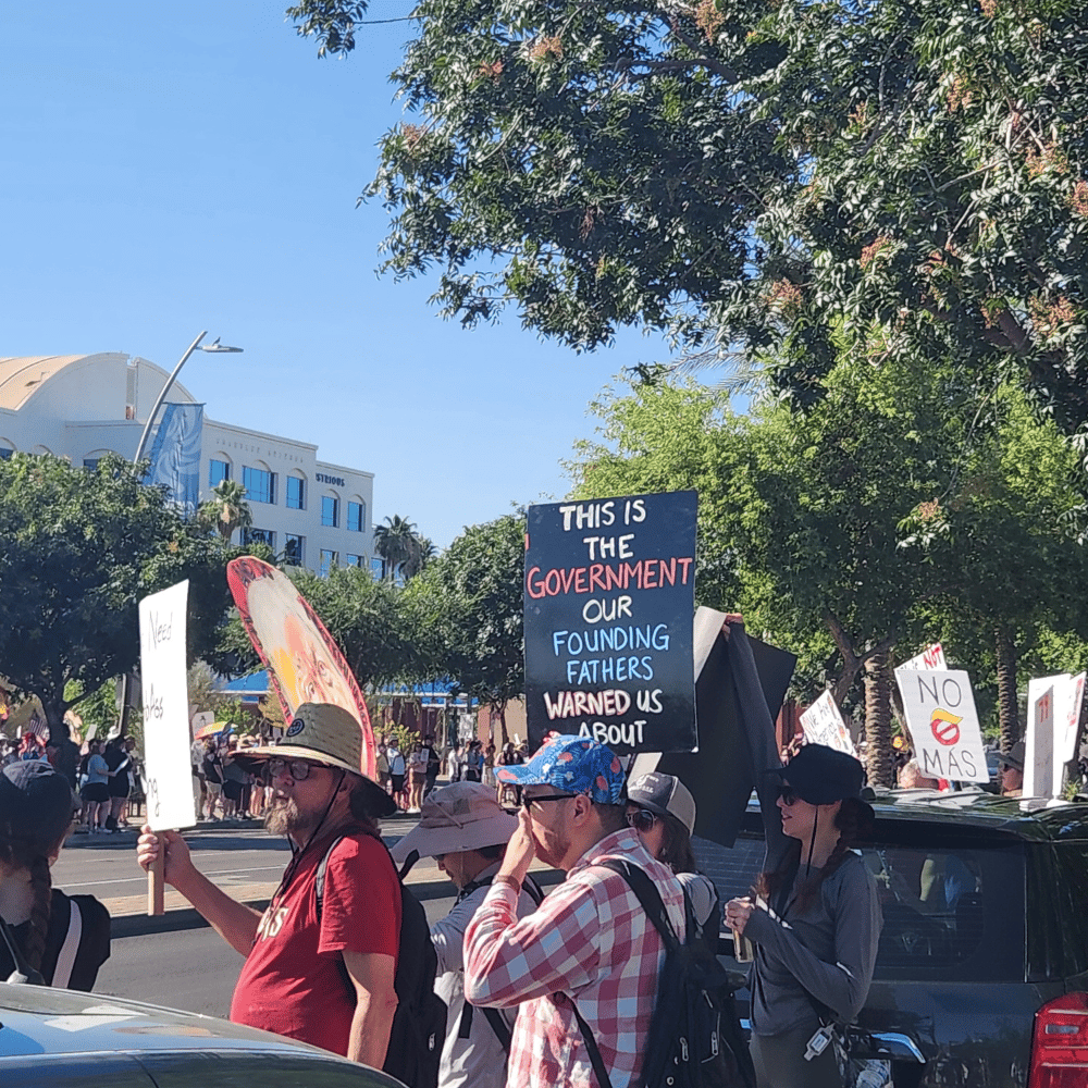 No kings protest.