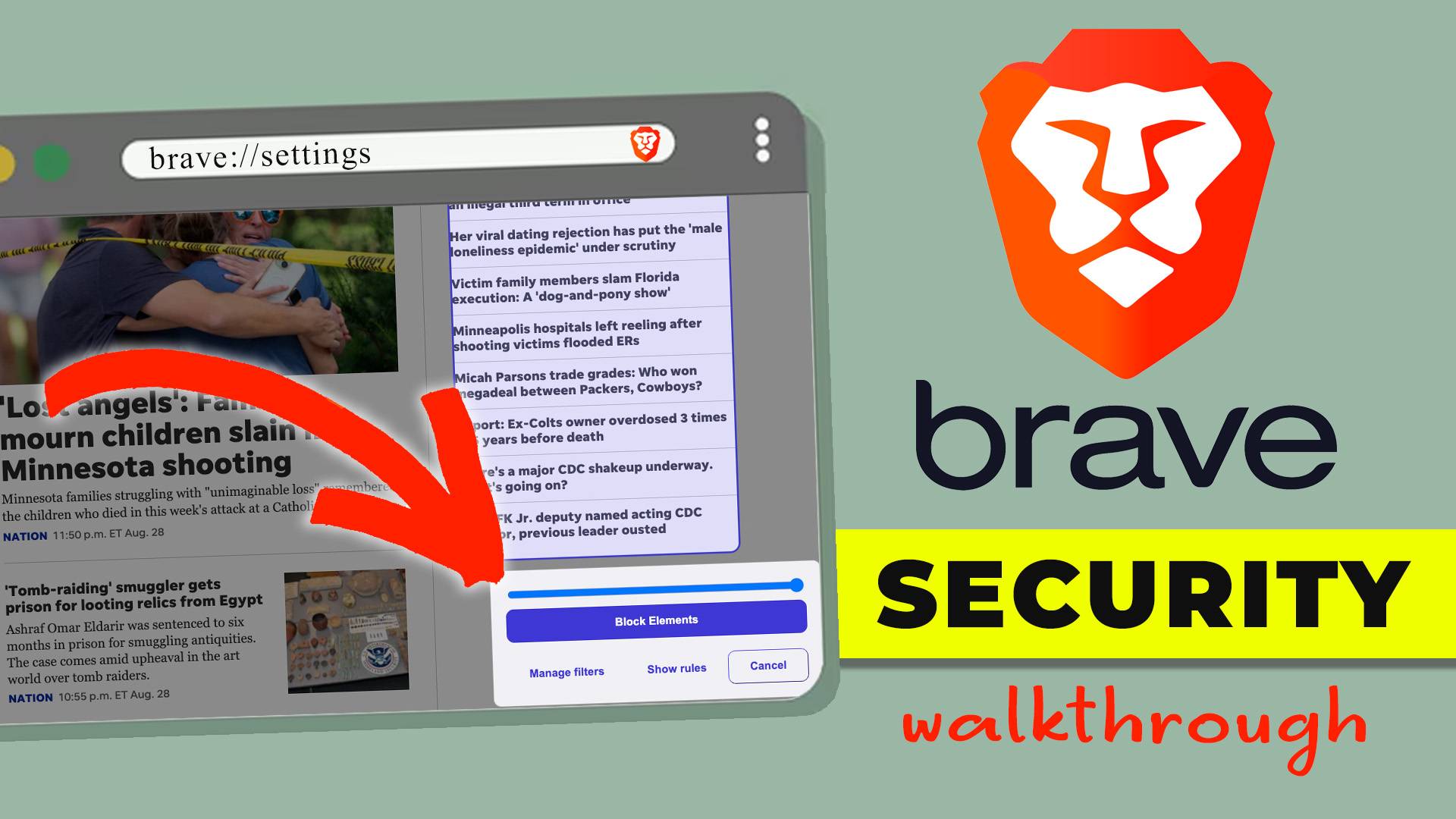 Brave browser security and privacy setup