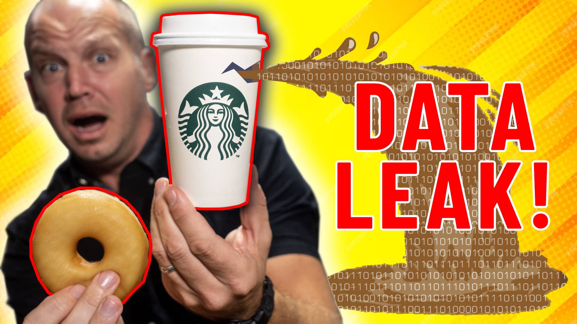 Coffee cup leaking data