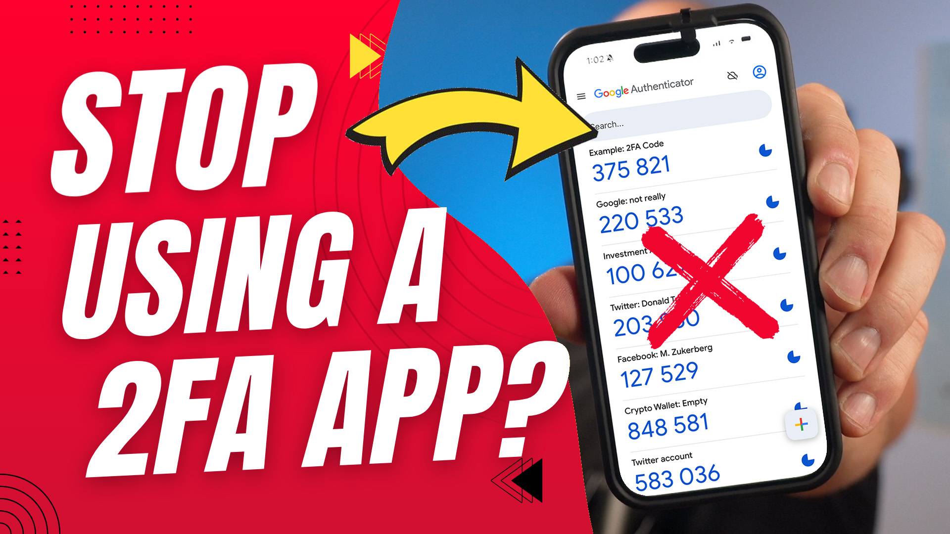 stop using authenticator apps