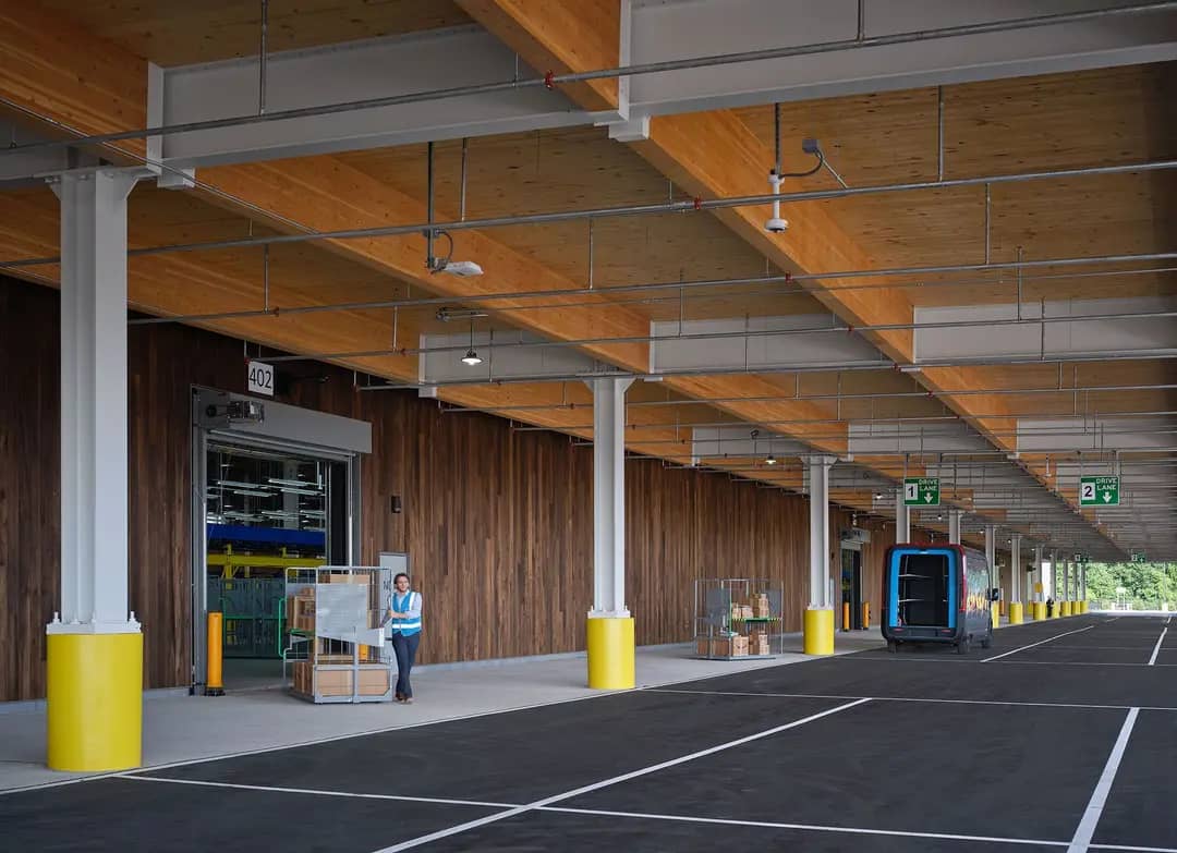 Amazon delivery center in Indiana