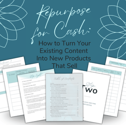 Buy Repurpose for Cash and learn how to make passive income from your old content.