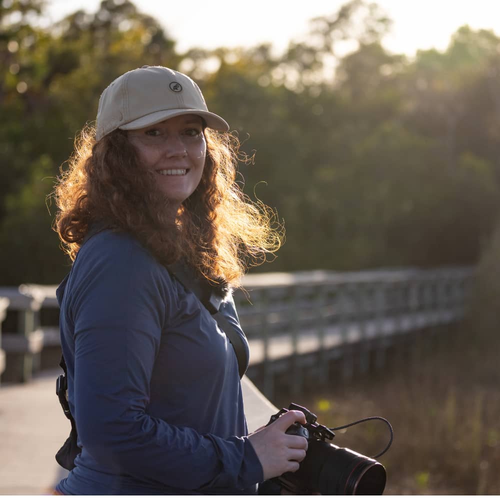 Katie photographing the River of Grass in Everglades National Park, Florida