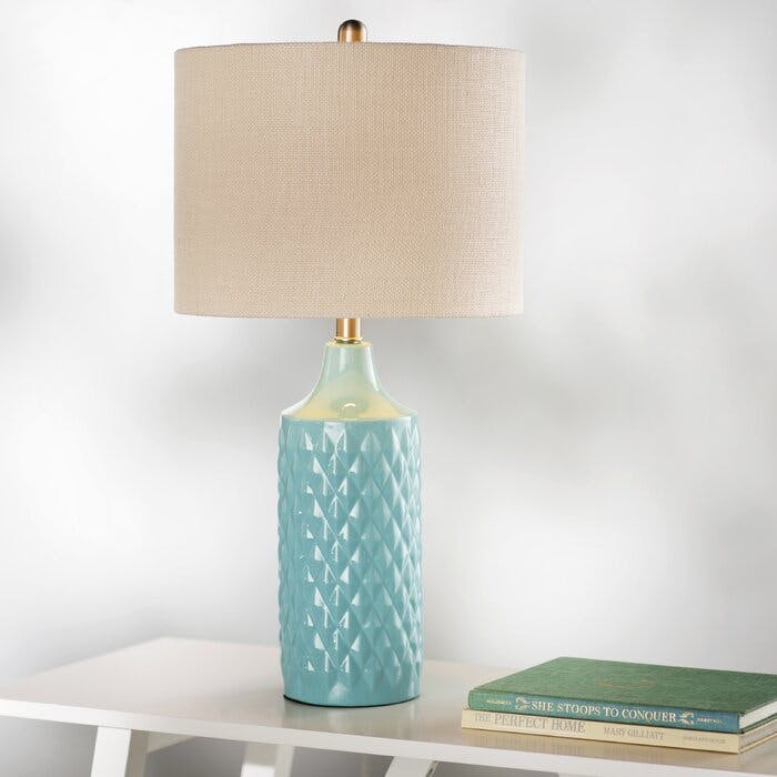 Spa Blue Table Lamp