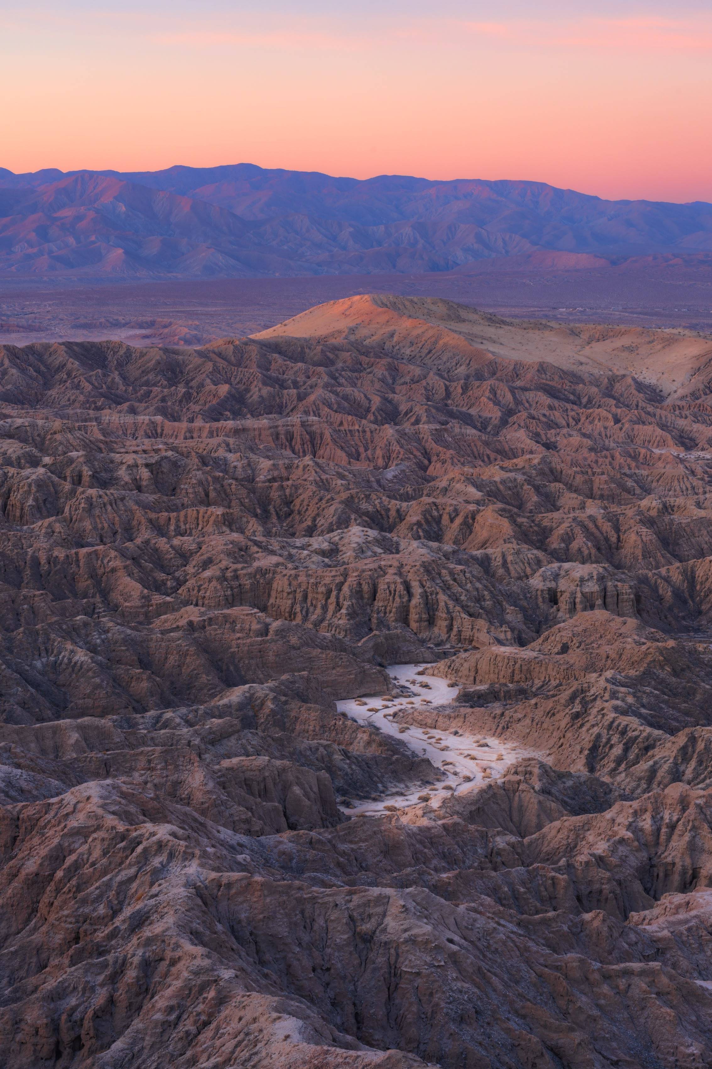 badlands in anza-borrego