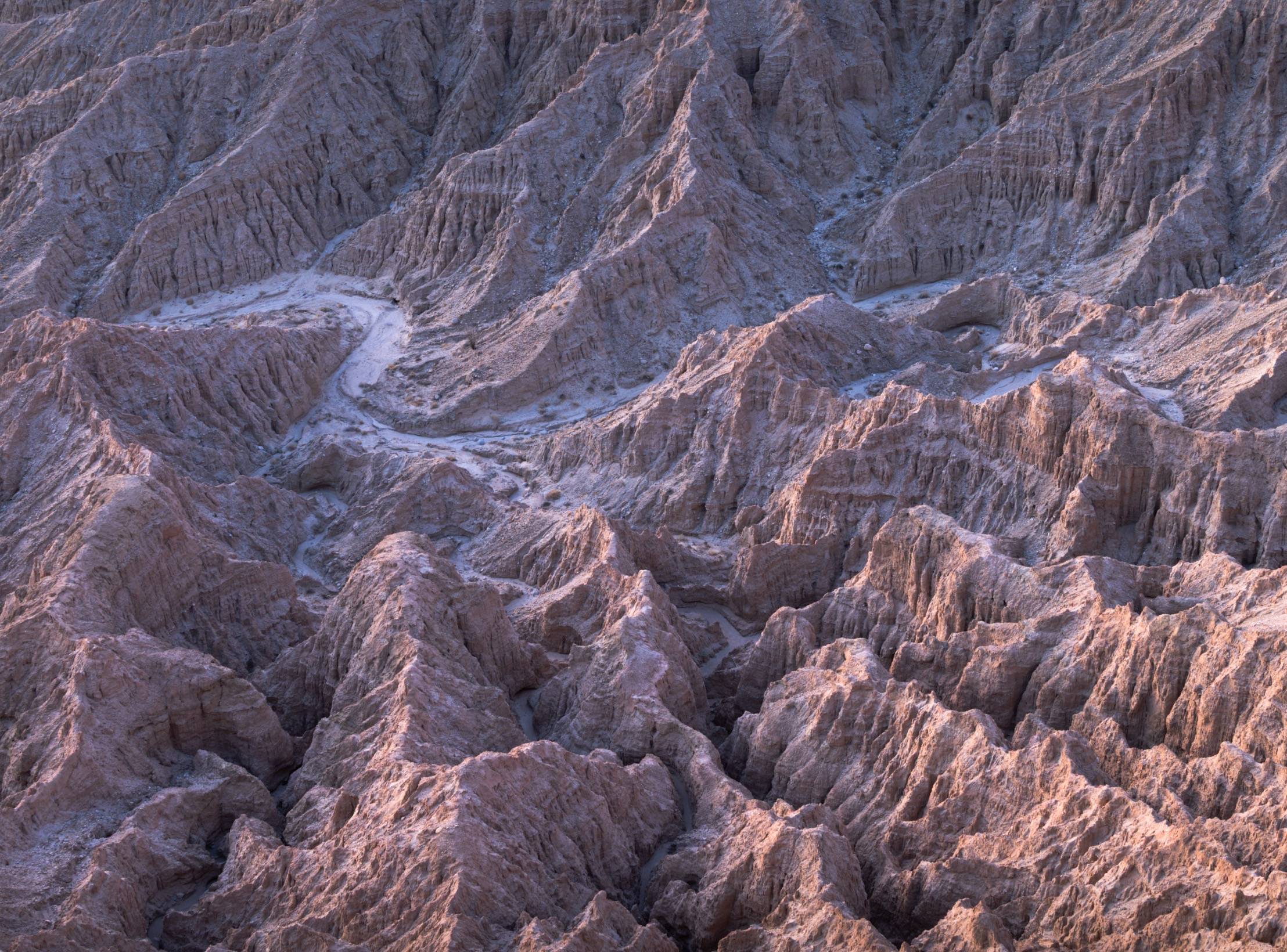 badlands in twilight