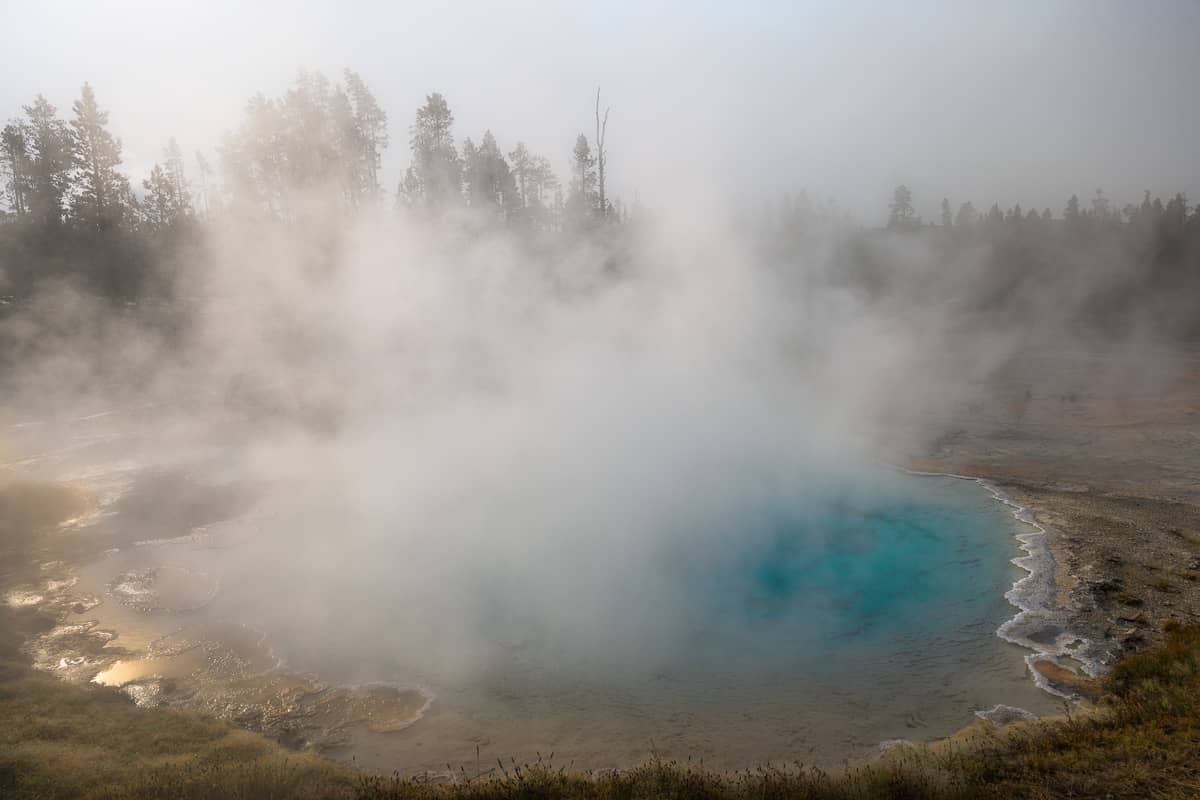 Silex spring in yellowstone