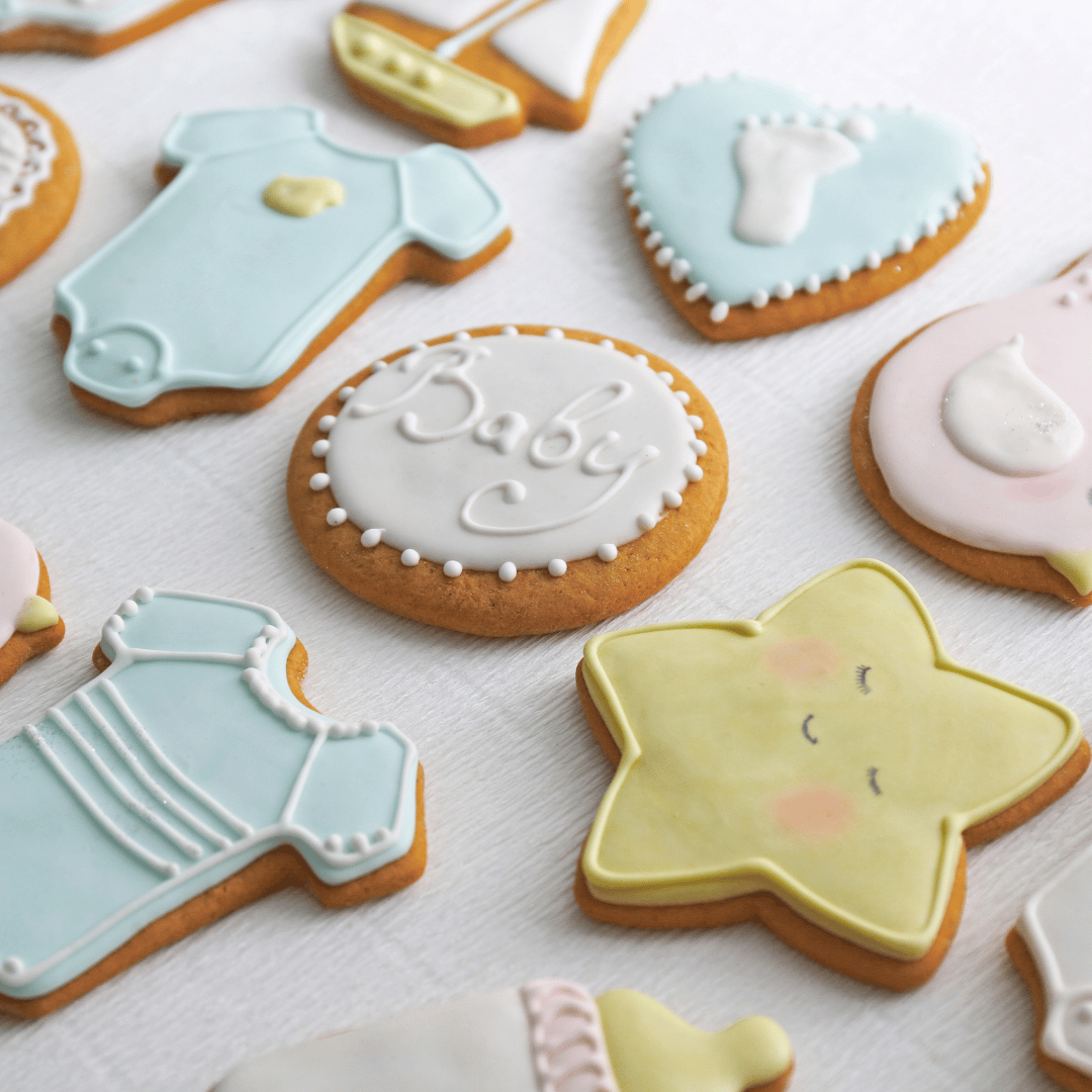 Baby shower cookies