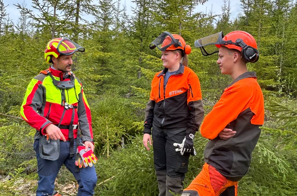 Kongelig besøk i skogen