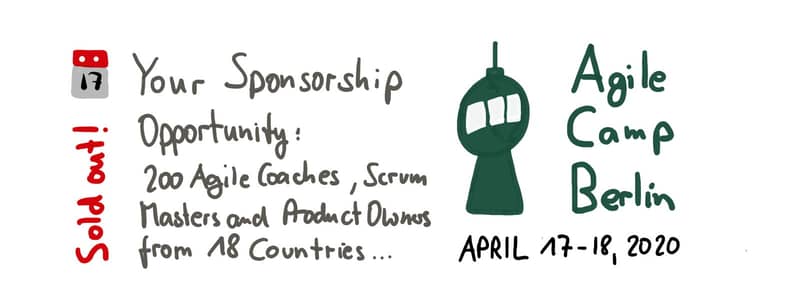 Sponsor the Agile Camp Berlin, April 17-18, 2020