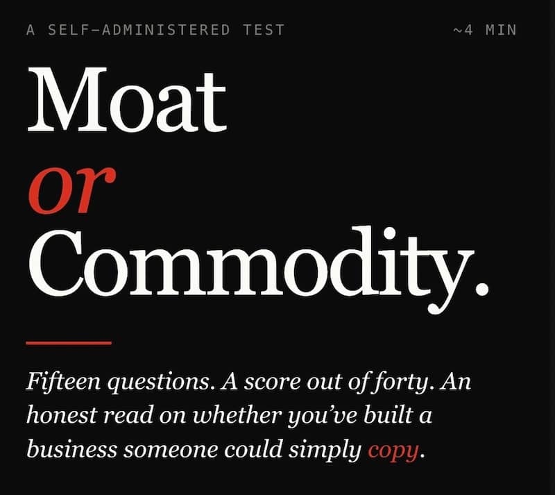 Moat or Commodity