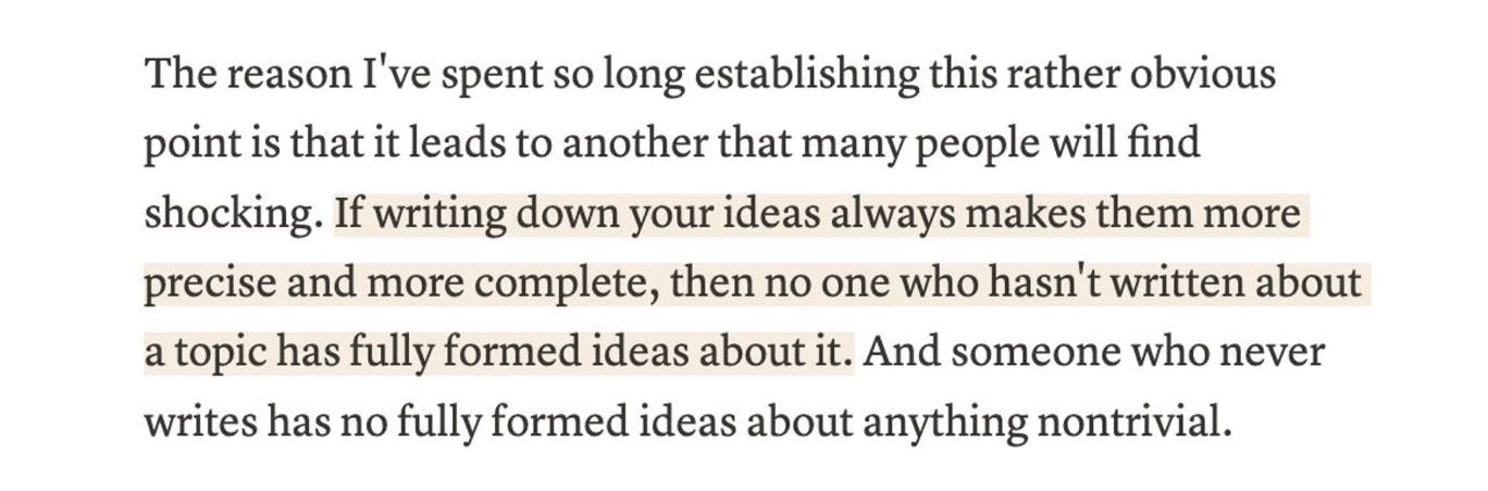 quote from paul graham on writing