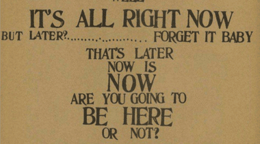 it's all right now