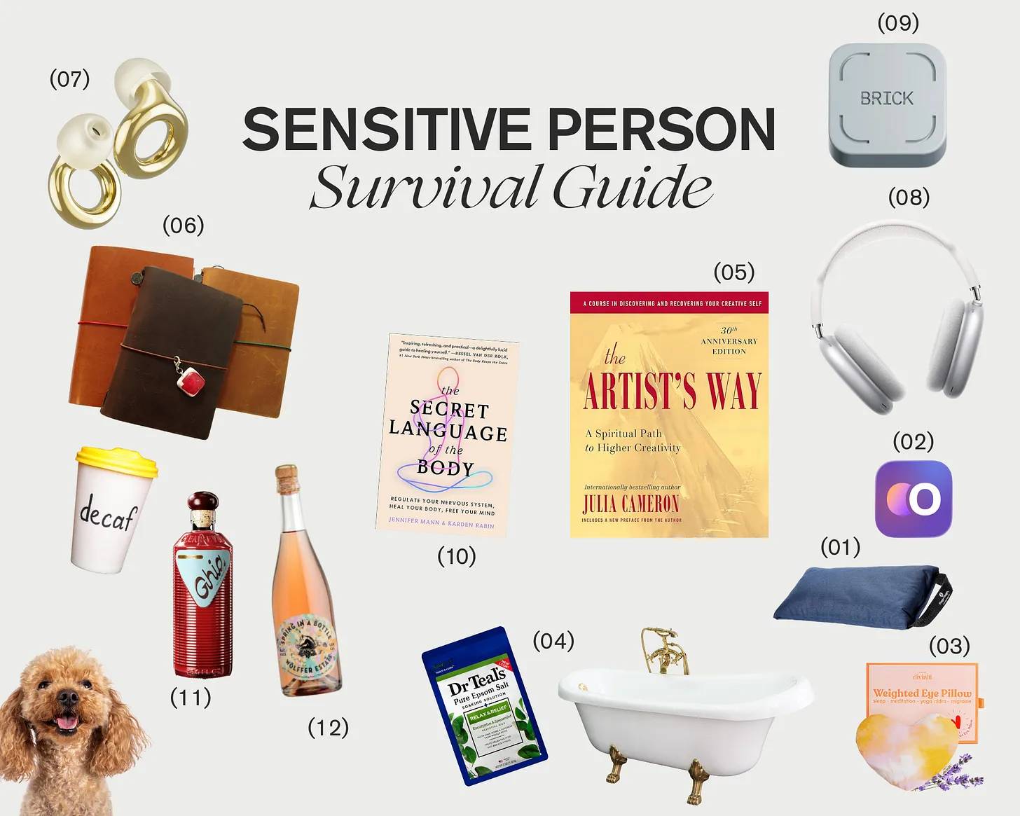 🎁 3. Gift Guide For (Highly) Sensitive People - By Julia Christina