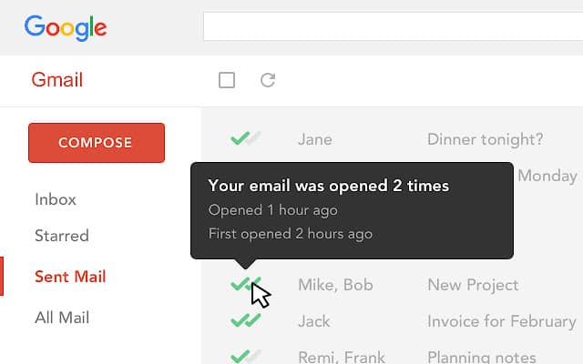 mailtrack for gmail screenshot