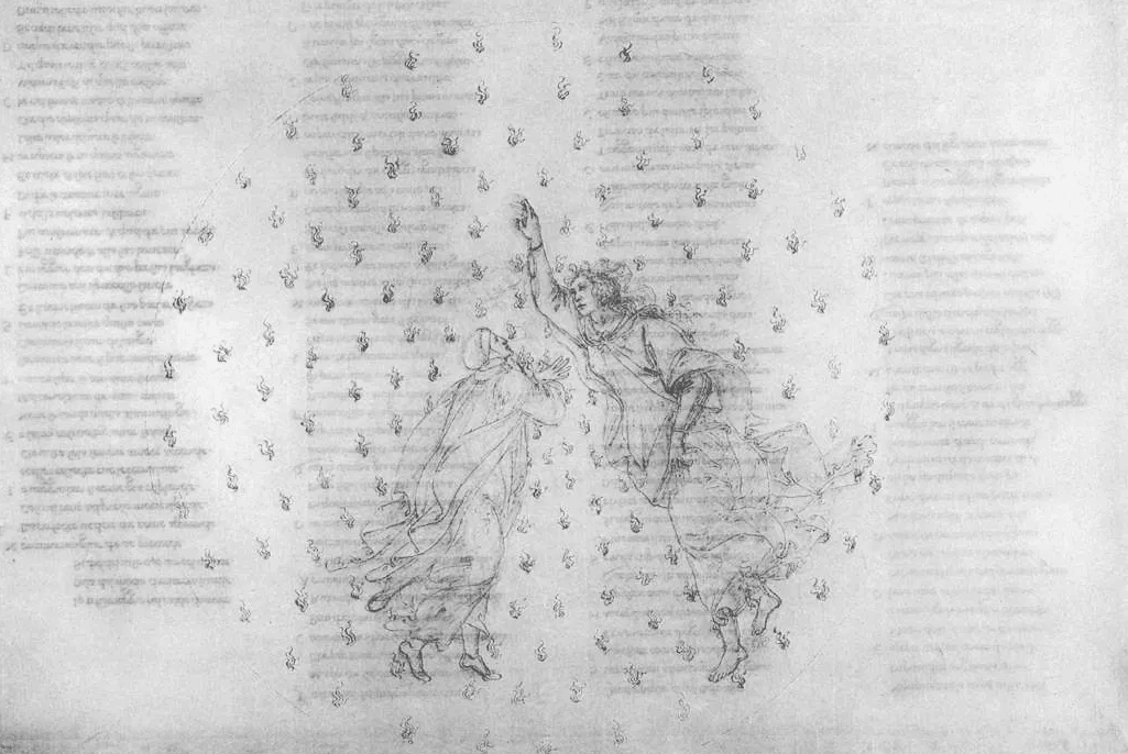 Sandro Botticelli, Inferno, Canto XVIII, ca. 1485. The Circle of Fraud