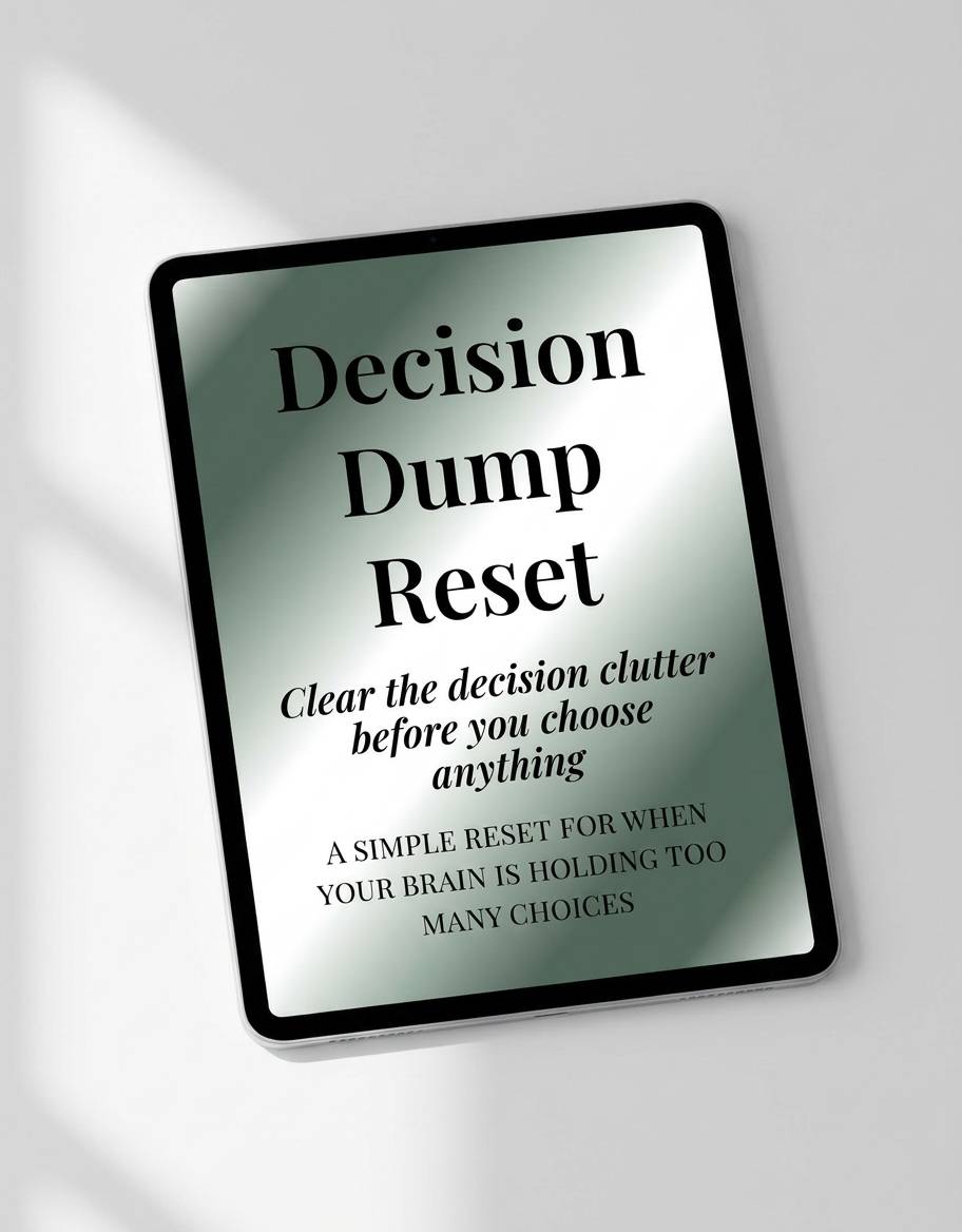 Decision Dump Reset