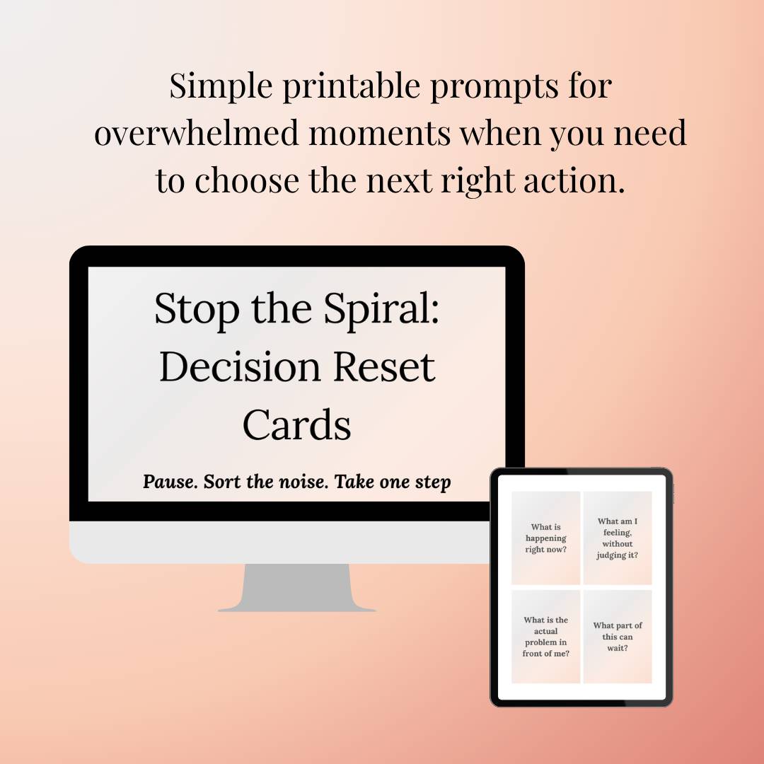 Stop the Spiral: Decision Reset Cards