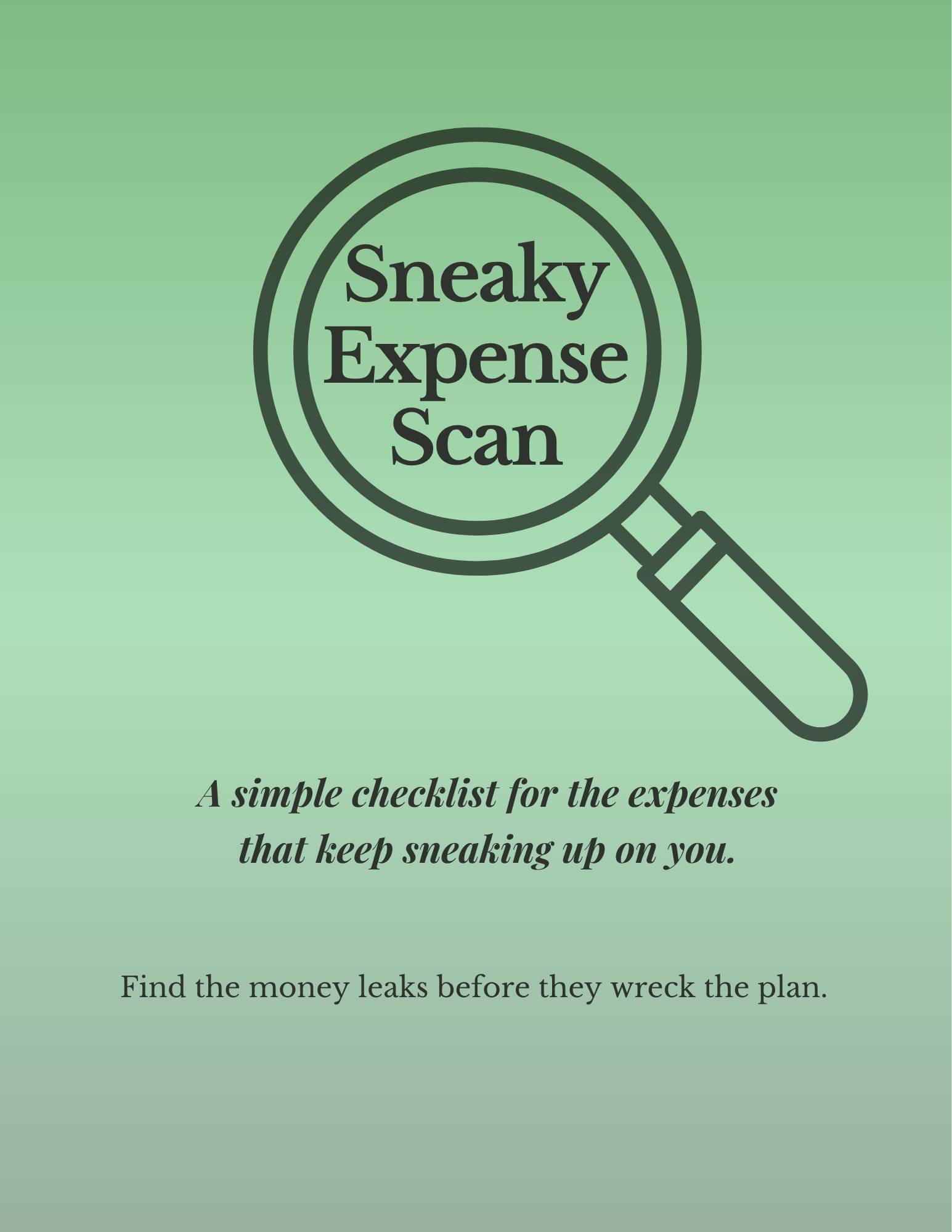 Sneaky Expense Scan