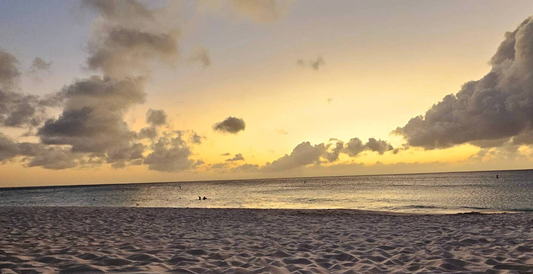Sunset on a beach 